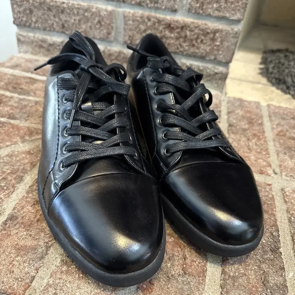 Stacey Adams Men's Howell 21530 Black W/White‎ Sole Casual Sneaker Size 10M